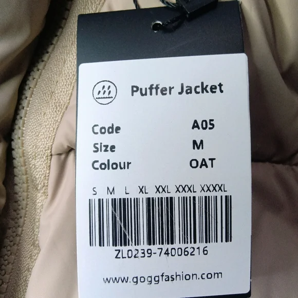 GO.G.G Women's Oat Puffer Vest Size M NWT - Picture 4 of 11